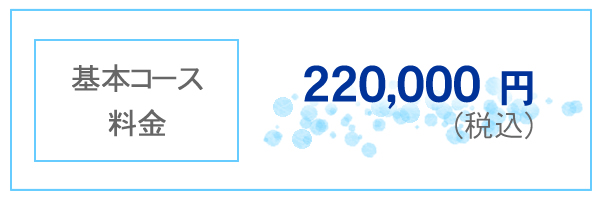 基本コース料金 220,000円